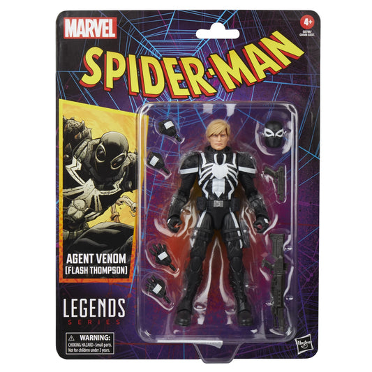 Marvel Legends Series Agent Venom (Flash Thompson), Retro Comics Action Figure