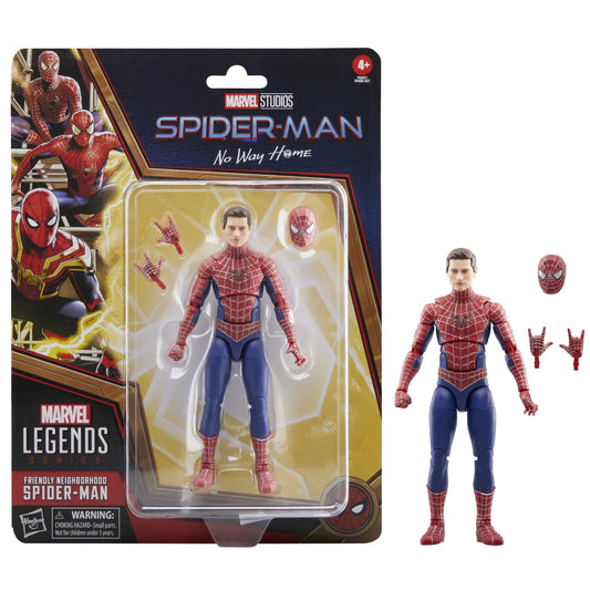 Marvel: Legends Series Friendly Neighborhood Spider-Man Kids Toy Action Figure for Boys and Girls Ages 4 5 6 7 8 and Up (6")